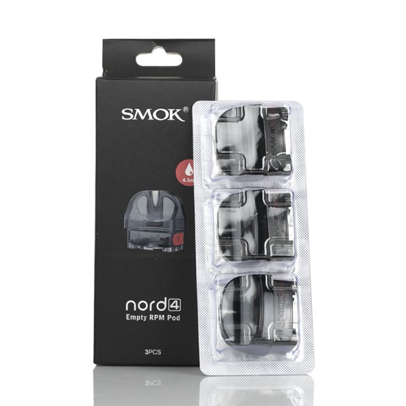 Single, SMOK Nord 4 (RPM Coil) Replacement Empty Cartridge 4.5ml