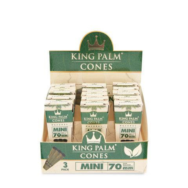 King Palm Mini Size Natural Cones- Pack of 3