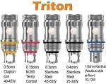 Single, Aspire Triton replacement coil (also compatible with Atlantis tanks)