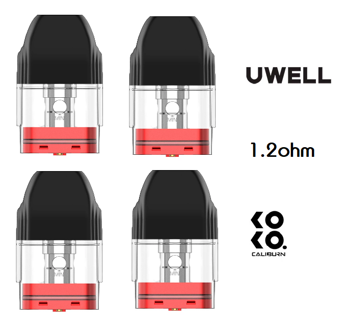 Uwell Caliburn KoKo 1.2ohm Replacement Pod 4-Pack