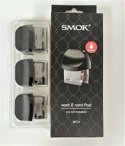 Single, SMOK Nord 2 (Nord Coil) Replacement Empty Cartridge 4.5ml (Black Box)