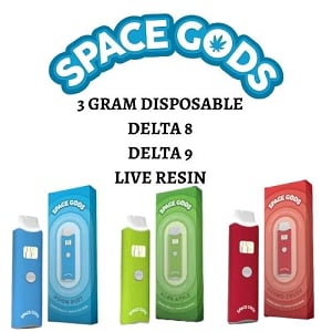 Space Gods 3 Gram Live Resin Disposable 
