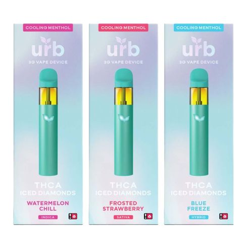 Urb THC-A Iced Diamonds 3 Gram Vape Disposable  