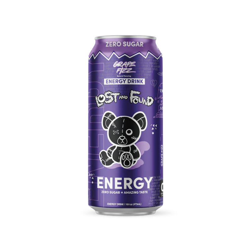 Lost and Found Zero Sugar Energy Drink Grape Fizz